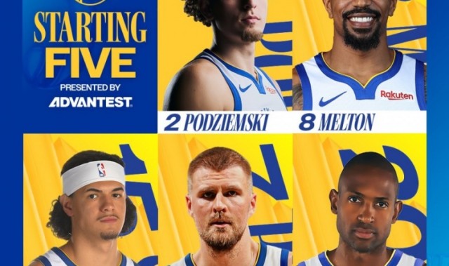 追梦缺阵！勇士首发：波杰姆、梅尔顿、桑托斯、霍福德、波津